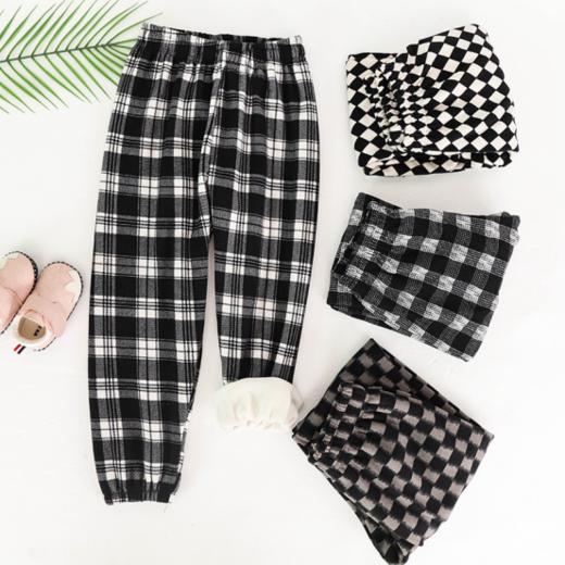 【任选2件】朱两只男女童加绒加厚休闲裤卫裤 商品图0