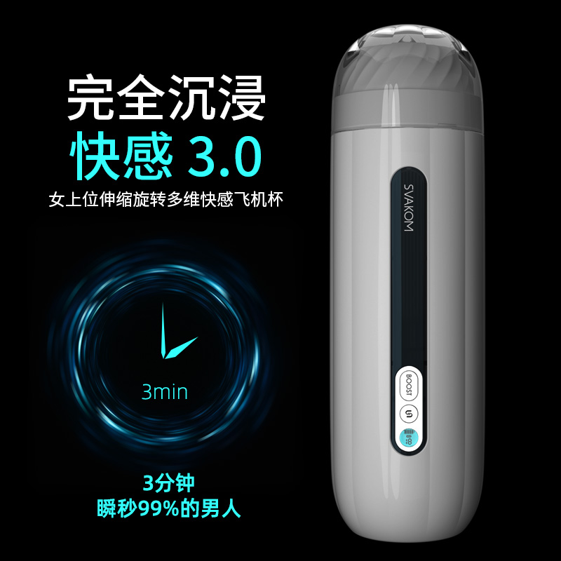 SVAKOM司沃康迪伦吮吸伸缩旋转飞机杯男用电动自慰器男性用品