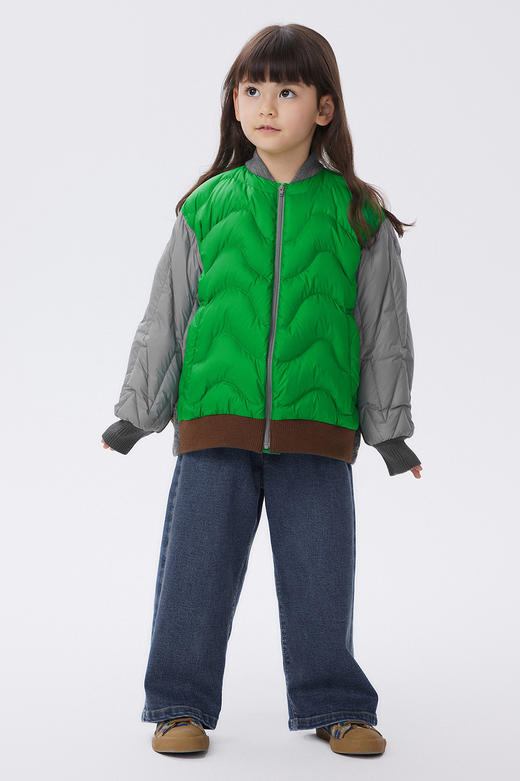 JNBY  22年冬款  男女童短裤撞色羽绒服  1MAC10520 商品图0