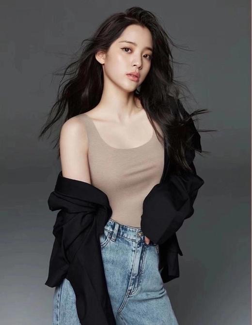 黛唯梵优惠欧阳娜娜同款2件装秋冬U家轻暖小背心德绒磨毛自热外穿打底保暖背心女 秋冬日系棉修身型蝴蝶结花边纯色吊带型森女打底棕色吊带 商品图0