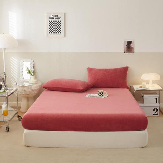 Za RAHØME同款【牛奶绒床笠】软糯亲肤 舒心睡眠 手感舒适 细腻绒质不掉毛 商品图3