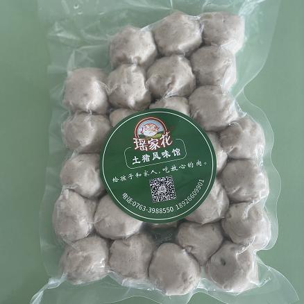 东升 瑶家花黑土猪手打肉丸 500g 商品图4