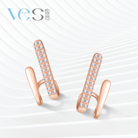 璀璨双线条银925轻奢耳钉