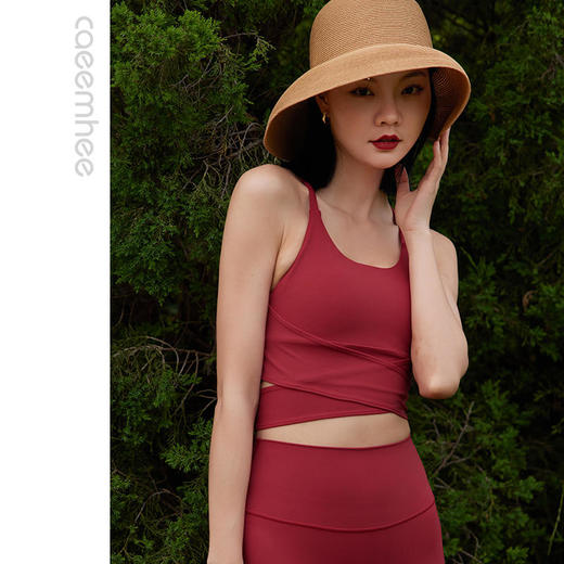 卡益裸感磨毛瑜伽服背心KU04119 商品图5