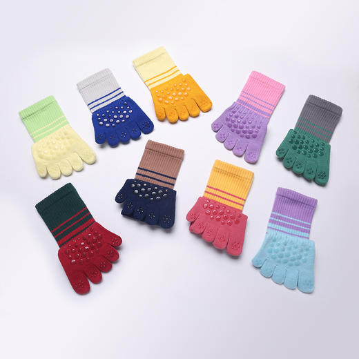 【15赠1】2022秋冬双杠长筒瑜伽小腿女士五指袜分趾防滑地板跳操跑步普拉提 商品图4