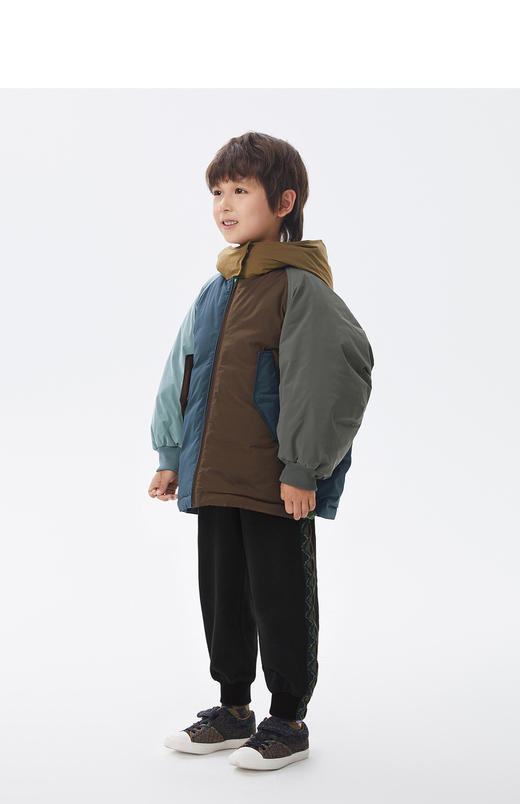 JNBY  22年  宝贝必备拼接色长裤羽绒服   1MAC10550 商品图5