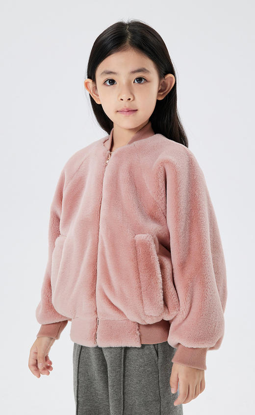 JNBY  22年冬款  亲肤柔软环保材质仿皮草外套  1MAA10330 商品图9