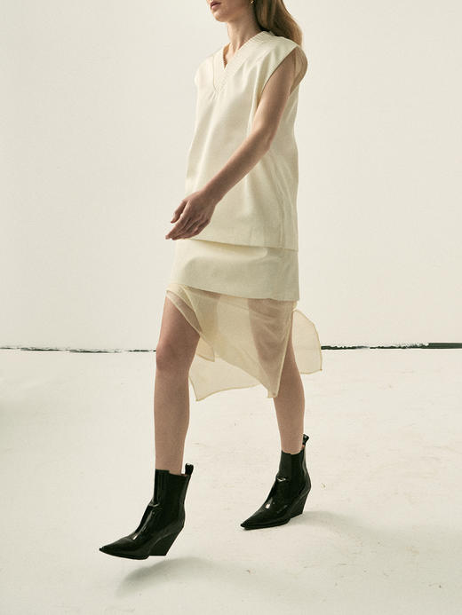 Viktoria Chan | AW22003 Kira sleeveless top [无袖上衣 白 ] 商品图4