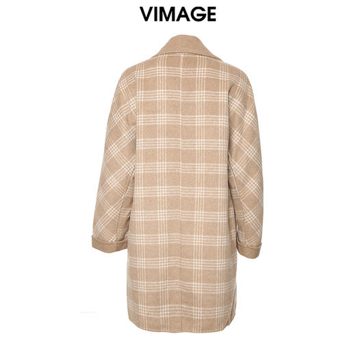 VIMAGE纬漫纪冬季新款时尚复古中长款毛呢大衣V1214823 商品图1