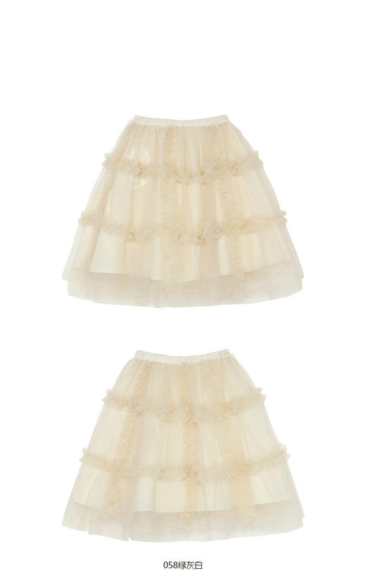 JNBY  22年冬款  花边设计中长款腰裙  1MAD10820 商品图8