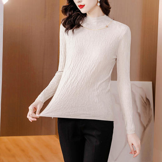 MZ 11392百搭修身上衣大码针织打底衫 商品图0