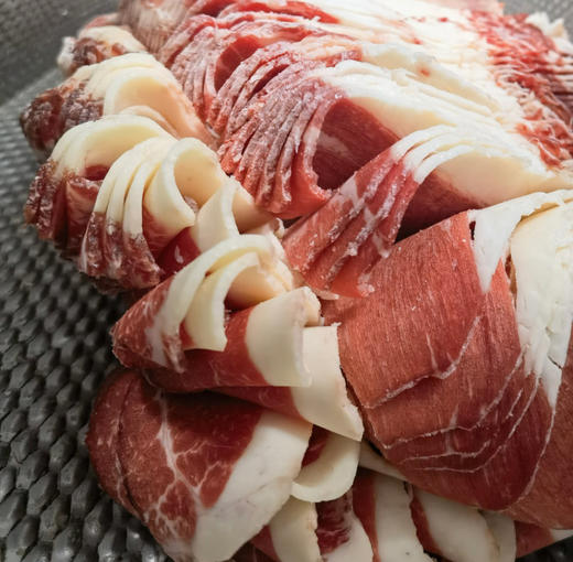 谷饲250天黑安格斯雪花肥牛片150*2袋 商品图2