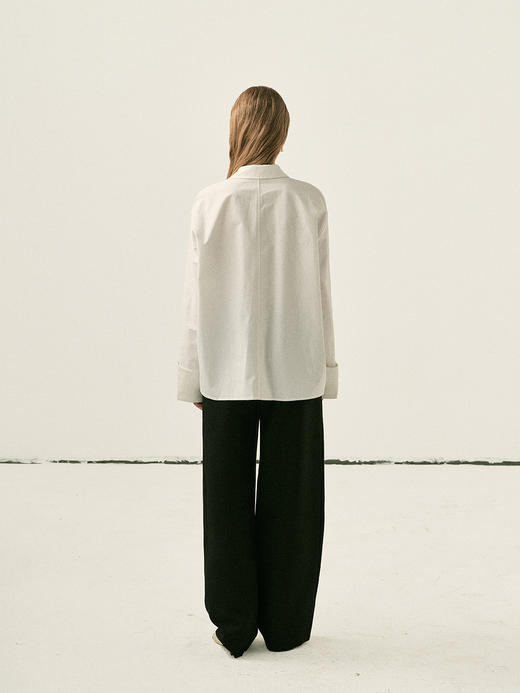 Viktoria Chan | AW22050 RUE boyfriend shirt [粉、白] 商品图6