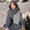 新款冬季韩版百搭长款保暖针织毛线爱心围巾文艺复古纯色围脖女 商品缩略图3