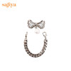 【春节不打烊】Safiya/索菲娅 新潮IP玩趣可拆卸扣饰厚底系带休闲厚底马丁靴 SF24116177 商品缩略图4