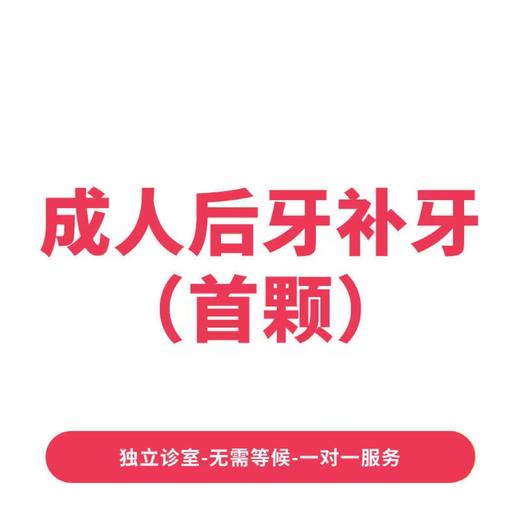 成人后牙补牙（单颗）* 商品图0