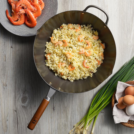 日本原装进口乡技氮化炒锅熟铁无涂层铁锅 商品图3