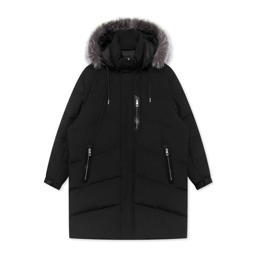 GXG男装 2022年极简系列黑色羽绒服冬季新品 商品图4