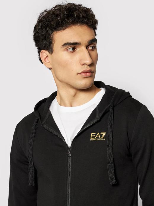 Armani EA7运动系列 男士拉链开合弹棉连帽卫衣外套 10907 商品图5