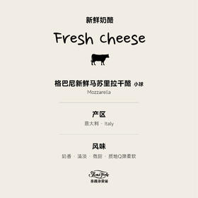 【冷藏】格巴尼新鲜马苏里拉干酪 310g（大球）