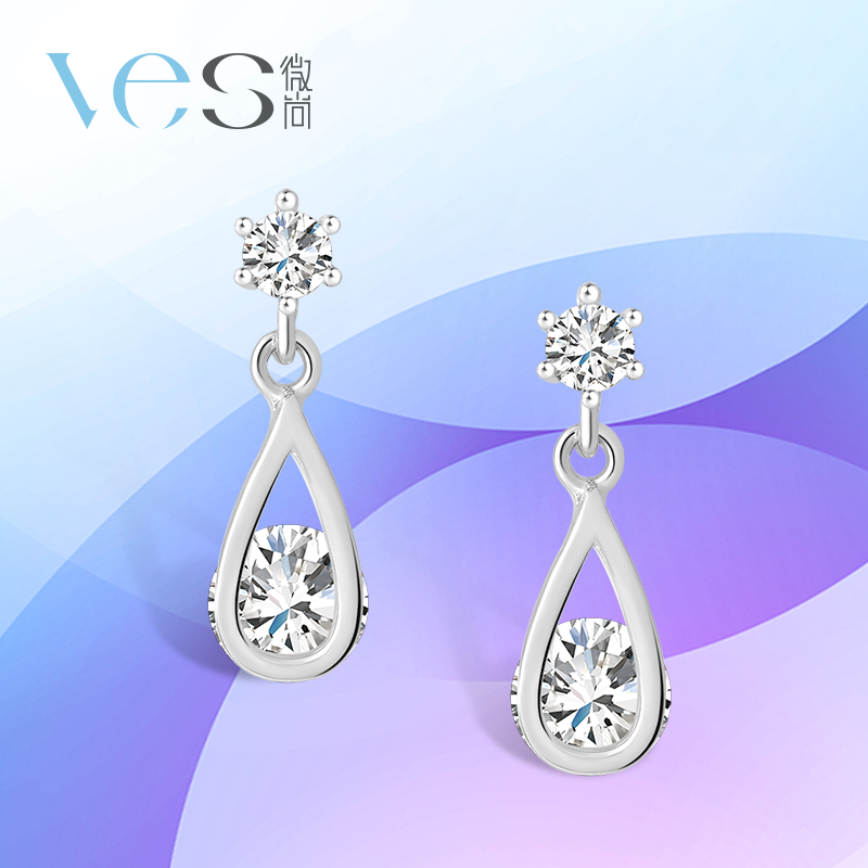 水滴百搭港风银925耳坠