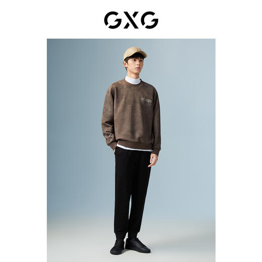 GXG男装 黑色收口针织长裤 秋季热卖城市户外系列 商品图1