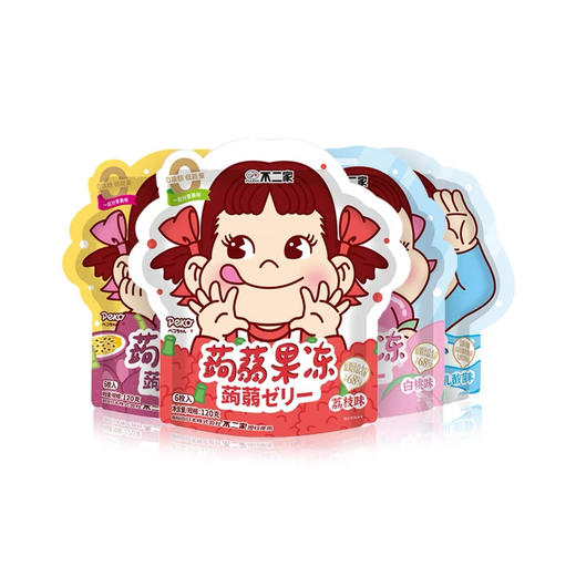 不二家蒟蒻果冻120g儿童零食冰镇果冻独立包装 商品图0