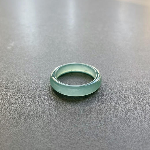 高冰种蓝水雪花棉翡翠指环16.5 商品图1