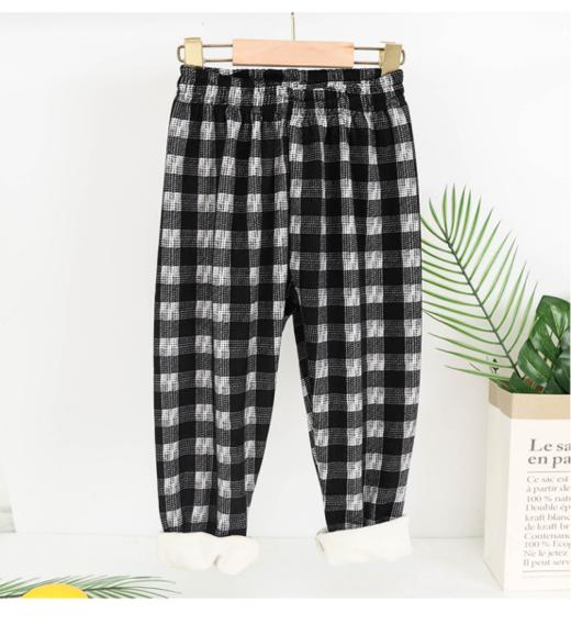 【任选2件】朱两只男女童加绒加厚休闲裤卫裤 商品图2