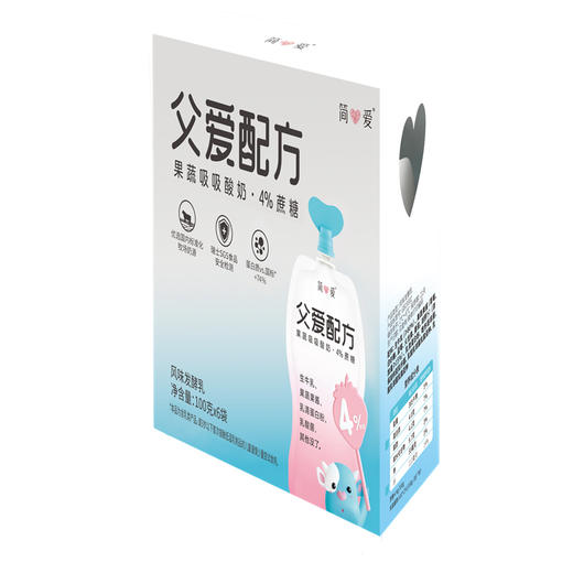 简爱父爱配方原味吸吸酸奶100g*18支 商品图2