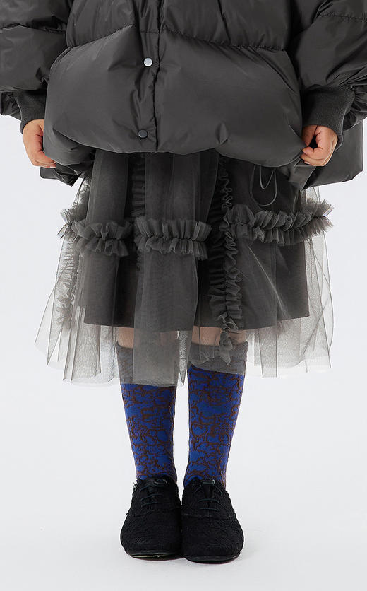 JNBY  22年冬款  花边设计中长款腰裙  1MAD10820 商品图3