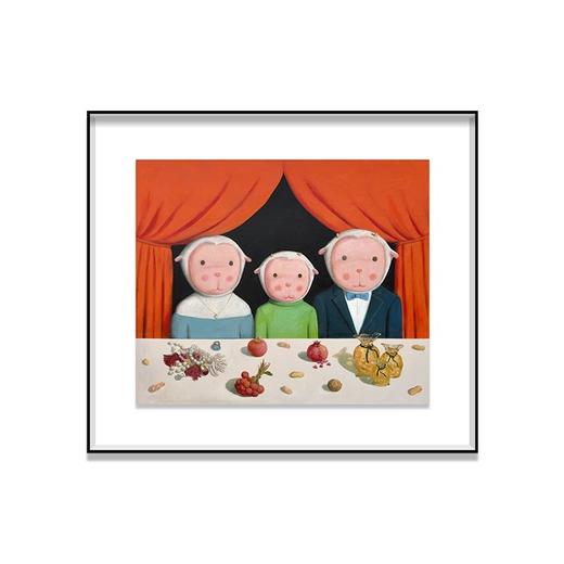 三口之家-杨媛媛版画 商品图0