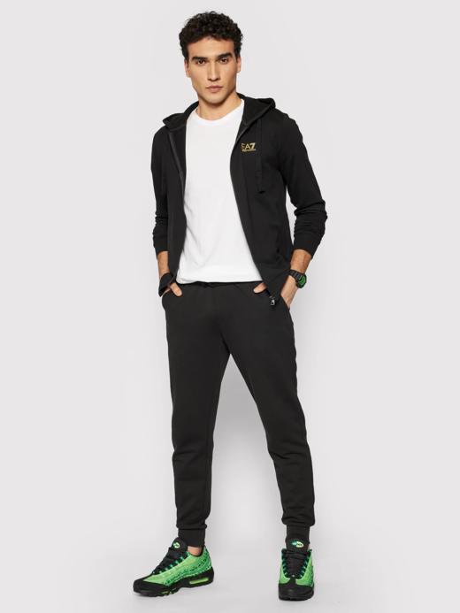 Armani EA7运动系列 男士拉链开合弹棉连帽卫衣外套 10907 商品图3