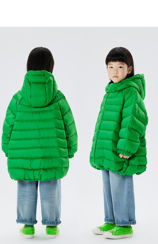 JNBY  22年冬款  宽松版中长款羽绒服  1MAC10580 商品图7