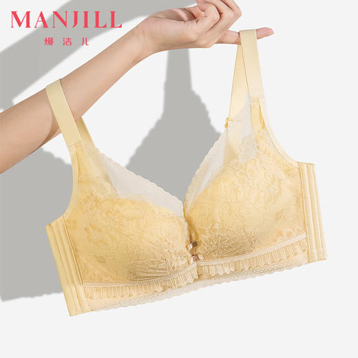 熳洁儿 大胸显小BC杯薄款蕾丝文胸防下垂收副乳22761529 商品图2