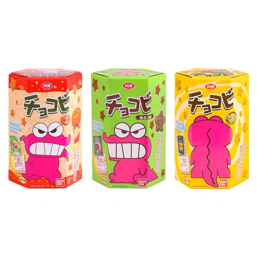 香港进口四洲蜡笔小新粟米星饼干巧克力番茄焦糖儿童膨化小零食品 商品图4