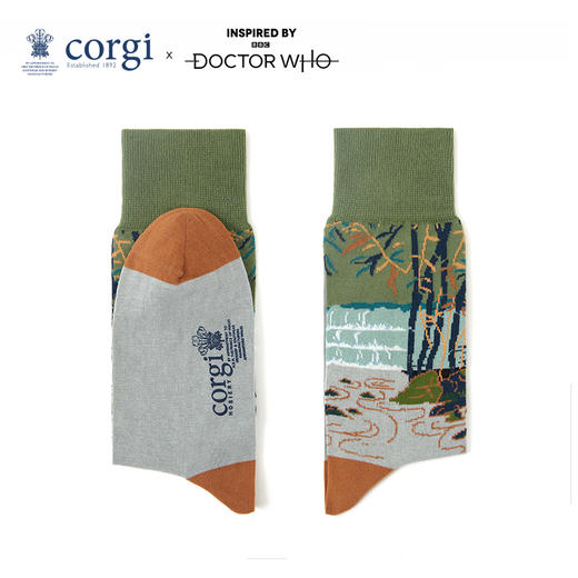 【直播间】CORGI柯基英国进口BBC Docter Who系列透气中筒袜熊猫秋冬季男女同款商务中长袜男女同款 商品图2