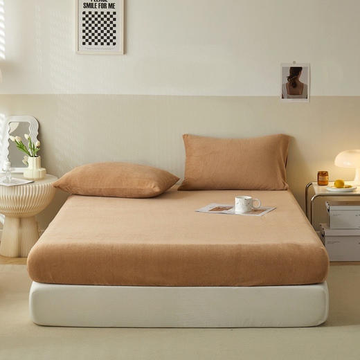 Za RAHØME同款【牛奶绒床笠】软糯亲肤 舒心睡眠 手感舒适 细腻绒质不掉毛 商品图13