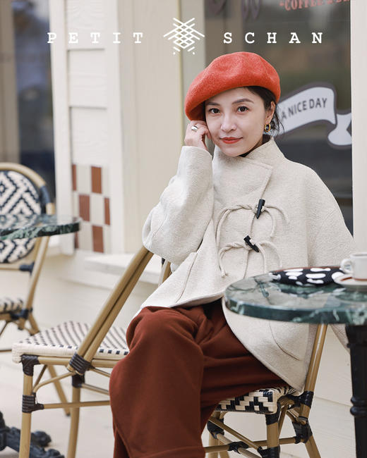 【经典款】PETIT SCHAN小闪 #022 Big Mushroom 大蘑菇 日本超柔软纱线纯羊毛OVERSIZE大贝雷帽 商品图6