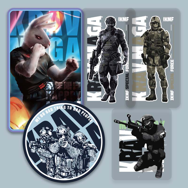 贴卡3M贴纸IKMF KRAV MAGA 装饰贴