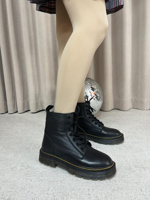 西村名物冬季新款时尚休闲系带圆头短靴马丁靴40091 商品图3