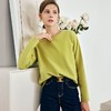 OLrain欧芮儿法式长袖纯色T恤女秋季2022年新款宽松减龄打底上衣 商品缩略图2