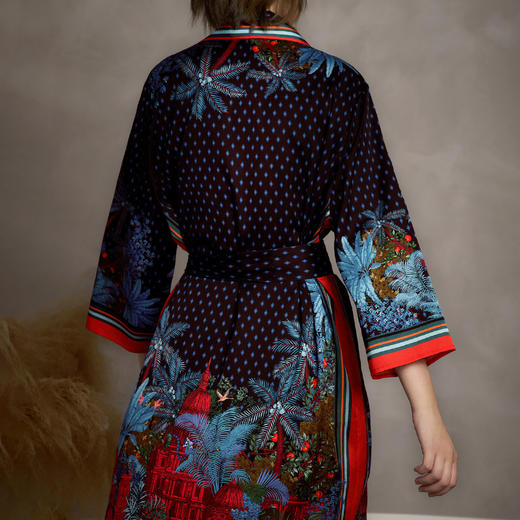 Solo seta22姆米真丝睡袍睡衣桑蚕丝家居服女长款高级感晨袍秋冬 商品图4