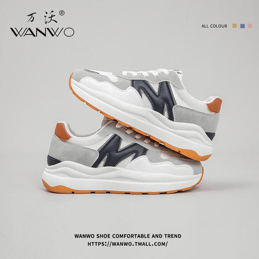 【复古时尚】万沃阿甘鞋简约休闲舒适百搭厚底增高加绒款偏小建议拍大一码！ 商品图1