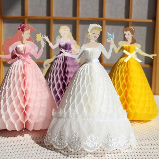 日本制/3D/迪士尼公主/立体贺卡/童话仙蒂/教师节/礼物/闺蜜告白/生日留言卡 商品图0