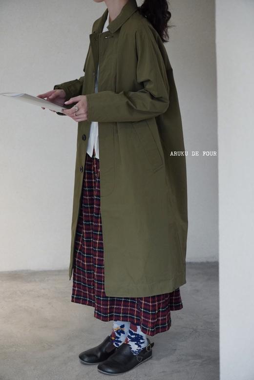 RINEN黑军绿风衣 商品图0