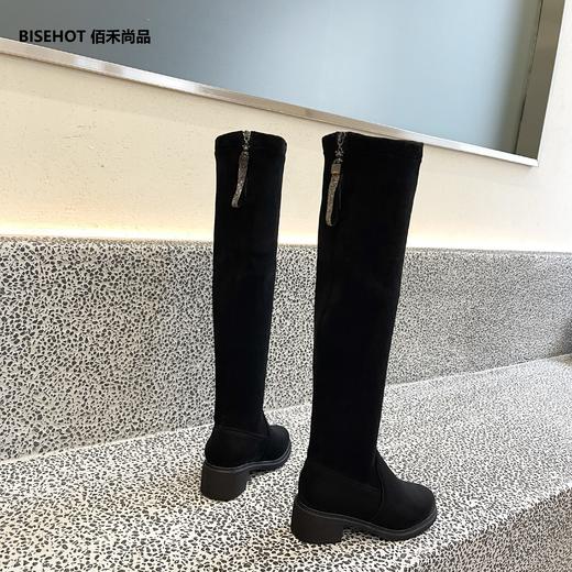新品薄绒弹力高筒舒适百搭显瘦高靴715B25552 商品图8