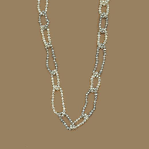 北京仓｜Pach Pearl-Pearl Chain-灰白色珍珠 链条式 锁骨链/手链［瑞士设计师］ 商品图2