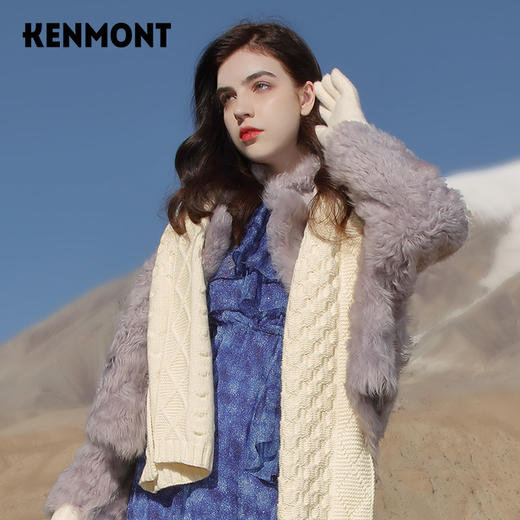 卡蒙Kenmont麻花针织围巾 商品图0