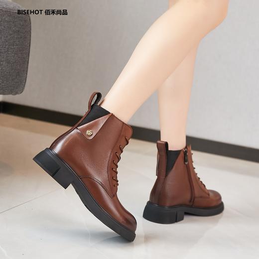 新品单层牛皮百搭时尚舒适马丁靴992B25602 商品图0